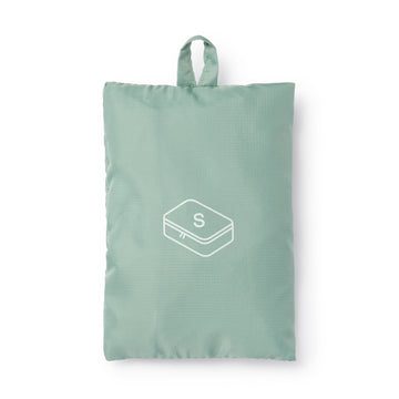 Polyester Gusset Case - Single Green Small MUJI
