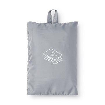 Polyester Gusset Case - Double Grey Small MUJI
