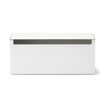 Steel Power Strip Storage White MUJI