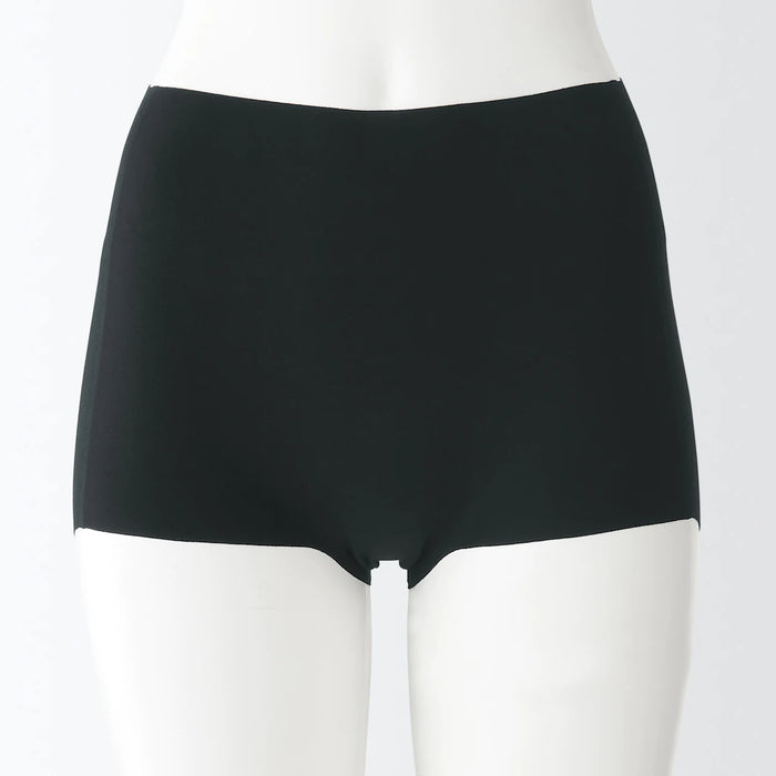 Sudally Boy Shorts Underwear for Women, Seamless Nylon Stretch No Show Boyshort  Panties Boxer Briefs (black L) at  Women's Clothing store