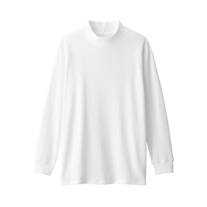 Smooth Fleece Mock Neck Long-Sleeve T-Shirt