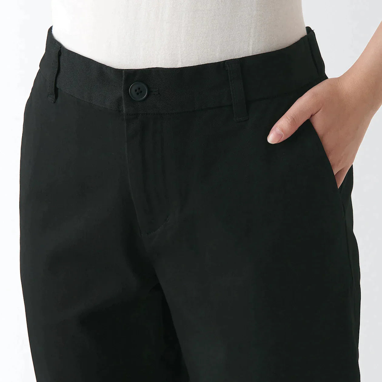 Women's 4-Way Stretch Chino Slim Tapered Pants (L 32inch / 82cm