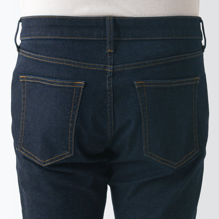 Men's Super Stretch Denim Skinny Pants Dark Navy (L 32inch / 82cm)