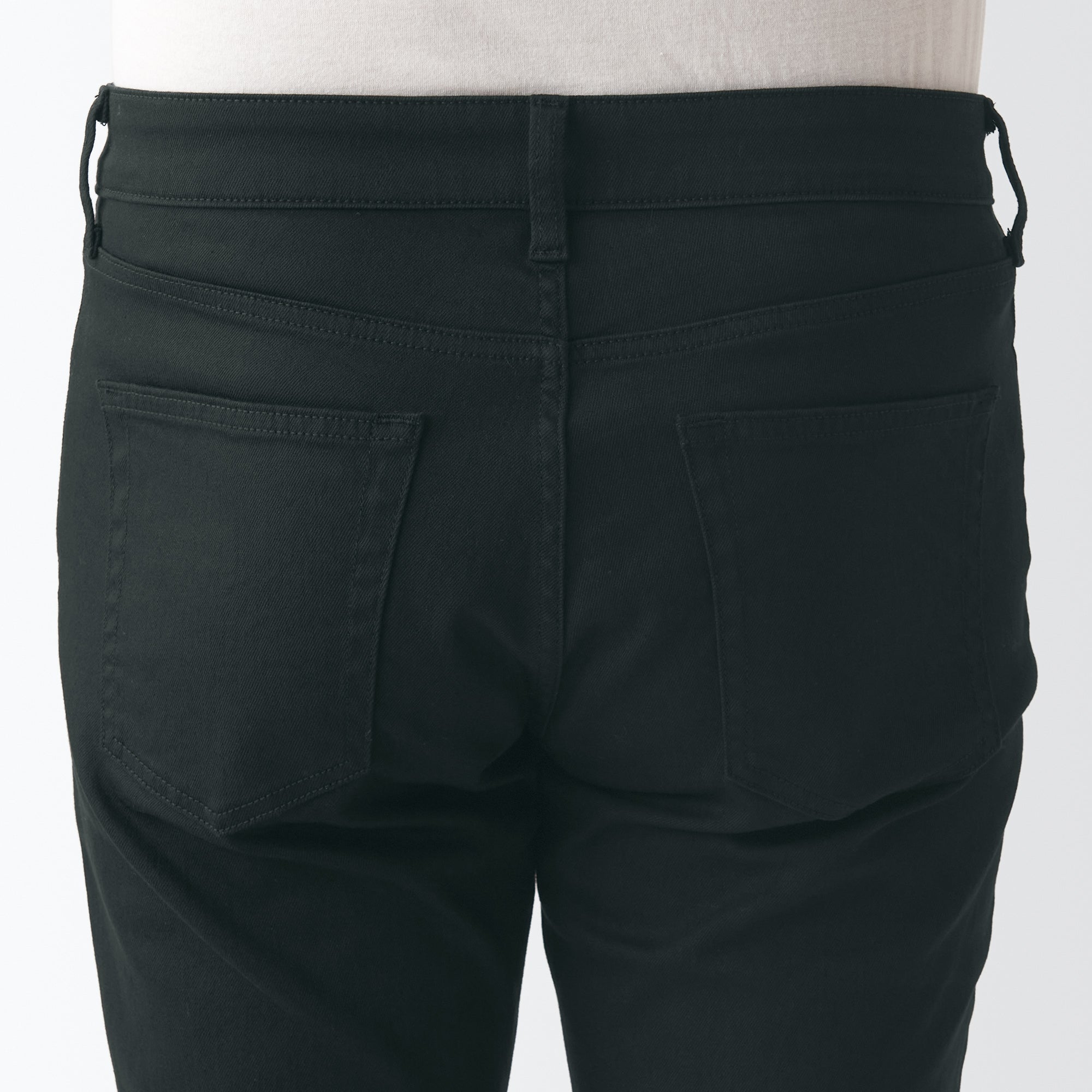 Men's Super Stretch Denim Skinny Pants Black (L 32inch / 82cm