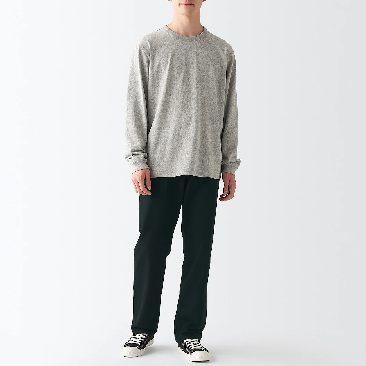 Men's Denim Regular Pants Black (L 32inch / 82cm
