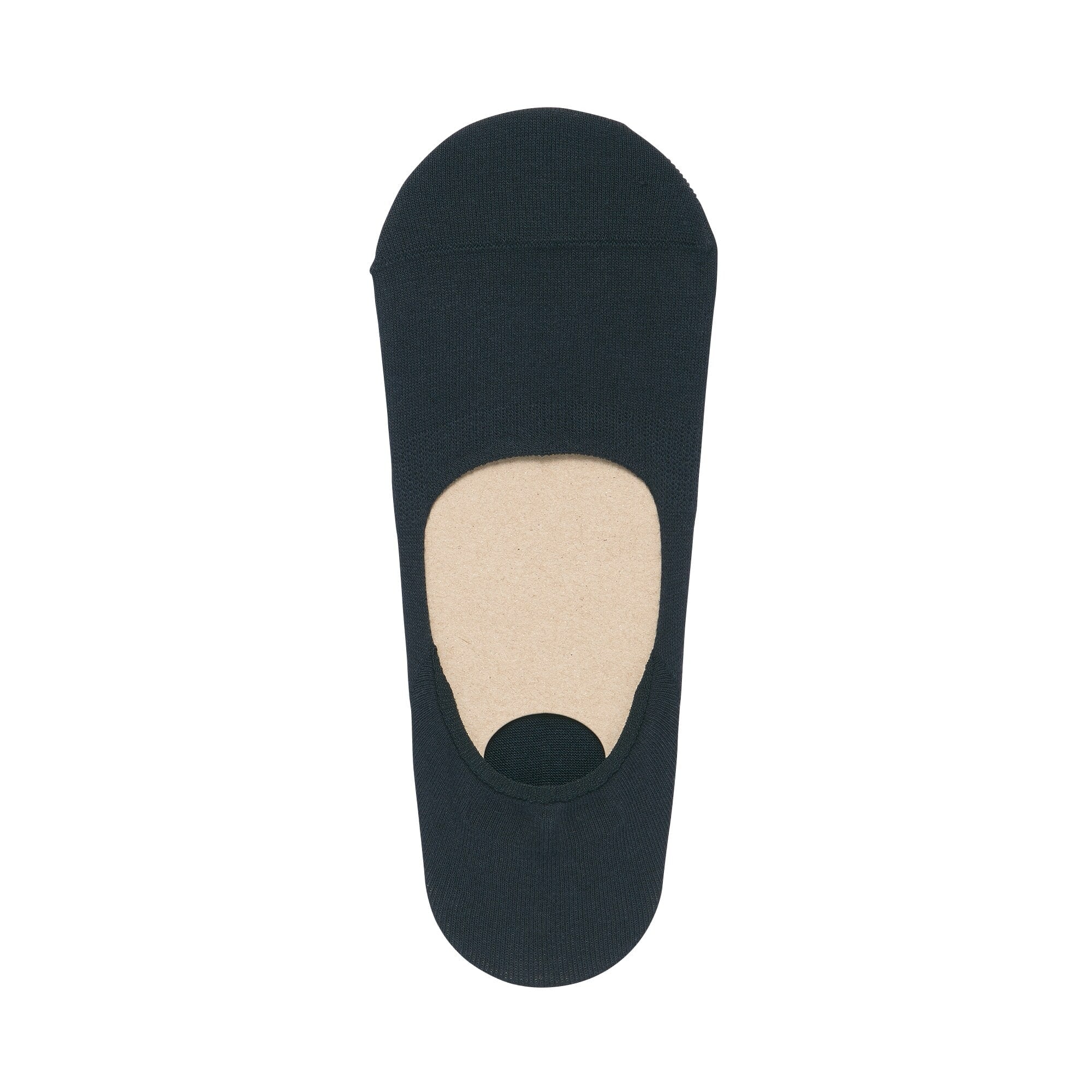 Thin No Show Socks with Heel Grips 25-30cm