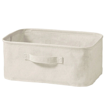 Polyester Linen Soft Box - Rectangle Small (W37 x D26 x H16 cm) MUJI