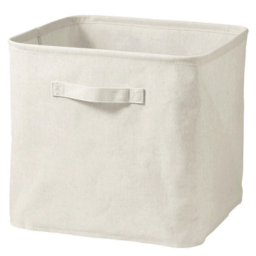 Polyester Linen Soft Box - Square Large (W35 x D35 x H32 cm) MUJI