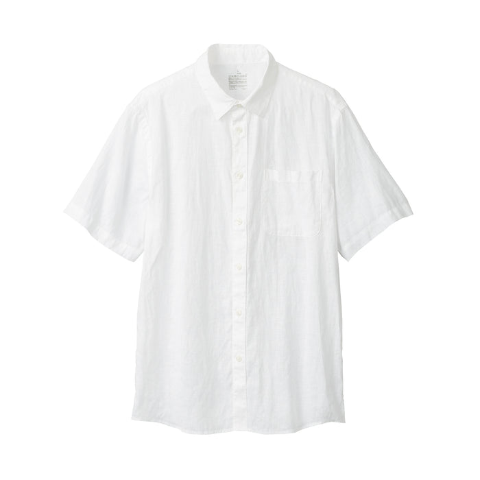 Men's Washed Hemp Short Sleeve Shirt | Sustainable Men's Clothing