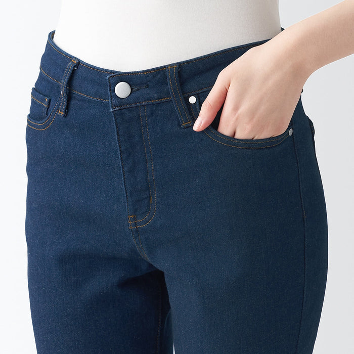 Basic Editions Womens' Dark Blue Elastic Denim Pants NWT (Box 20)