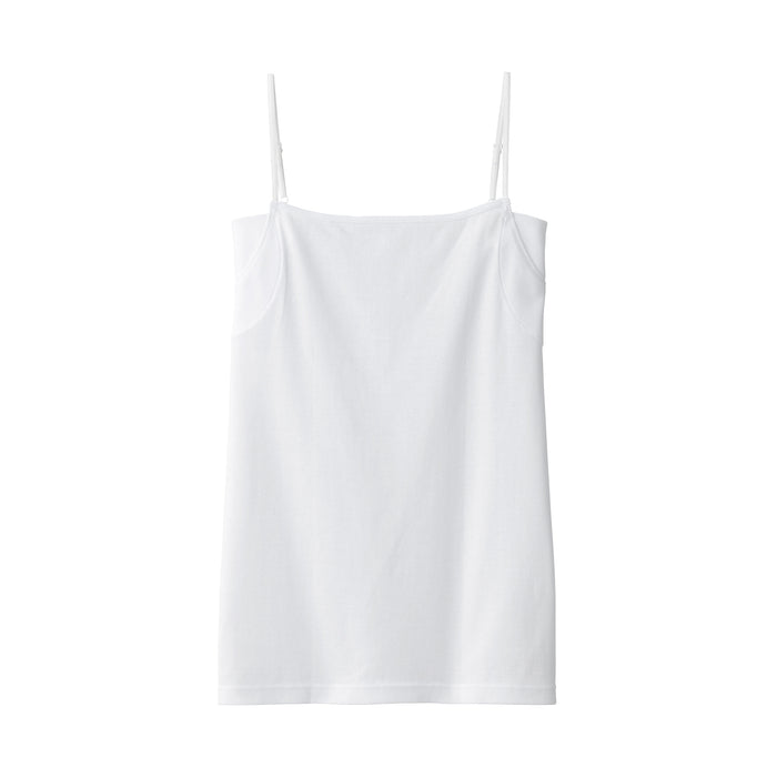 White Tactel Pullover Camisole With Wide Straps: Women's Luxury
