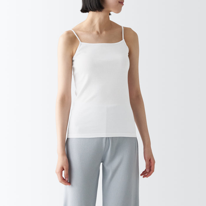 72 Wholesale Mopas Ladies Cotton Camisole Plus Size In White - at 