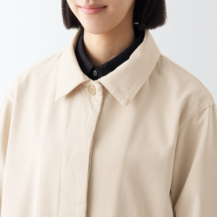 Women's Cotton Kapok Stand Fall Collar Coat | Sustainable Fashion