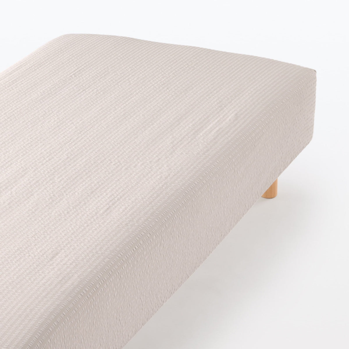 Seersucker Fitted Sheet MUJI Canada