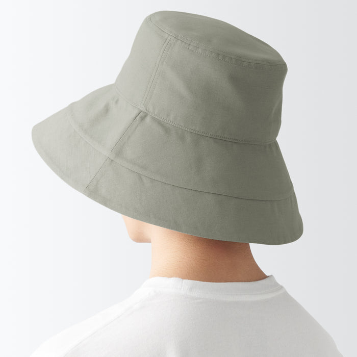 Lyocell Linen Capeline Hat | Sun Protection Hats | MUJI Canada