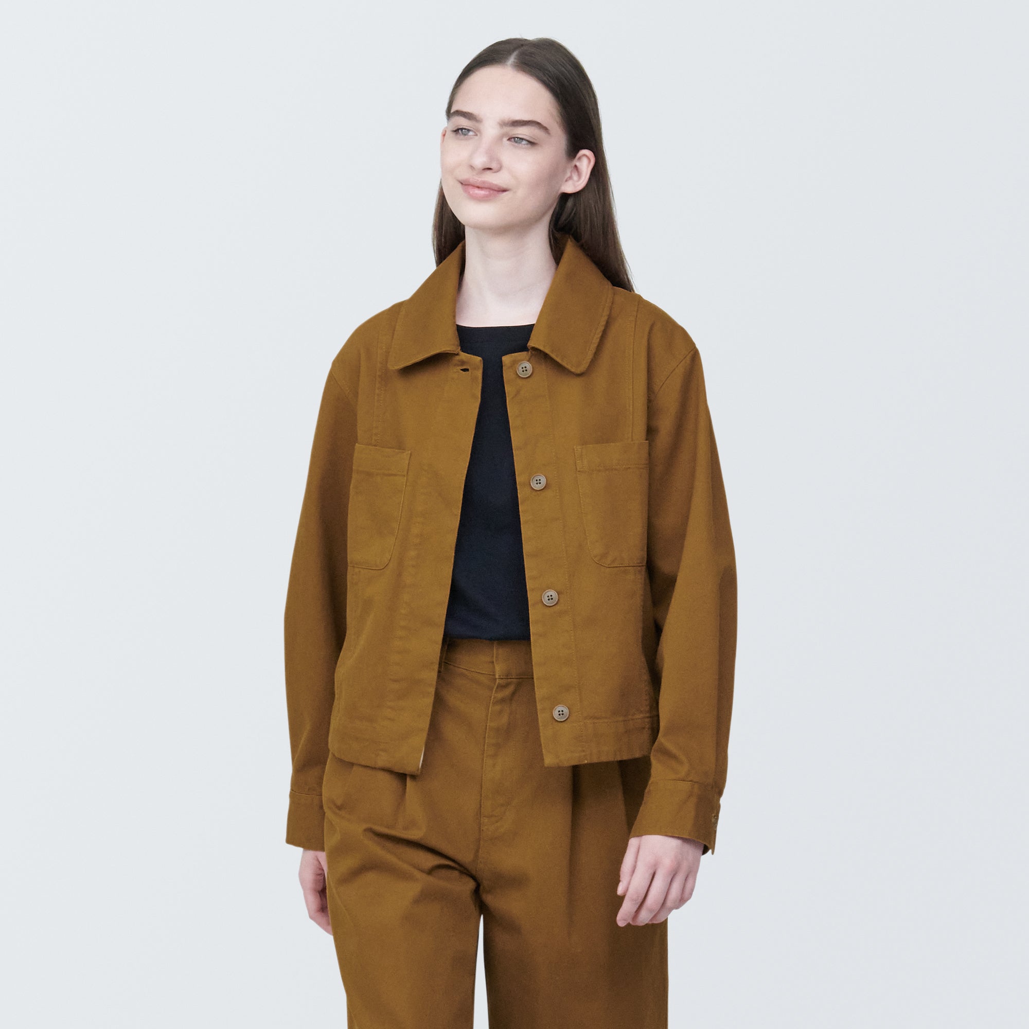 Women's Kapok Blend Shirt Jacket | Sustainable Fashion | MUJI Canada
