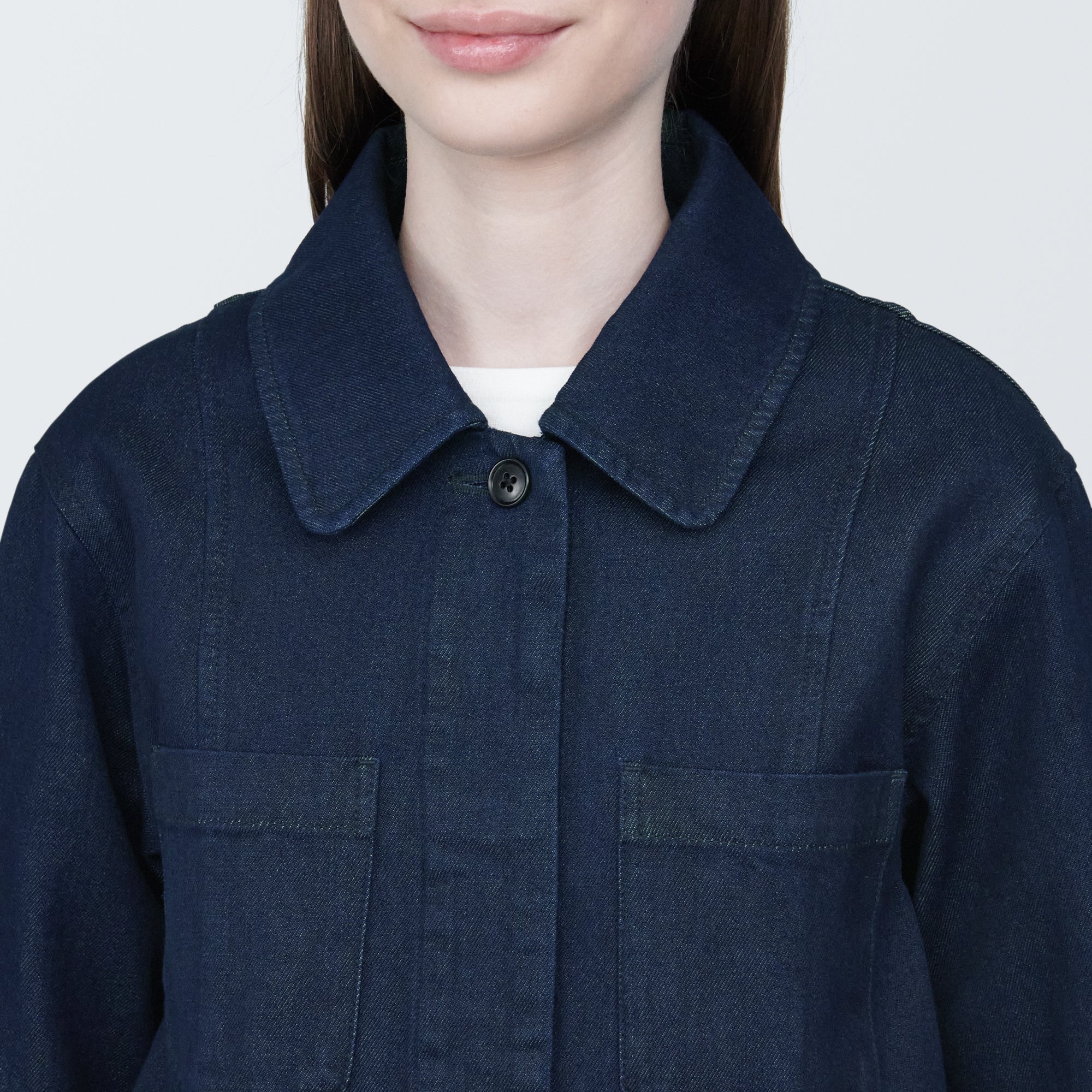 Women's Kapok Blend Denim Shirt Jacket