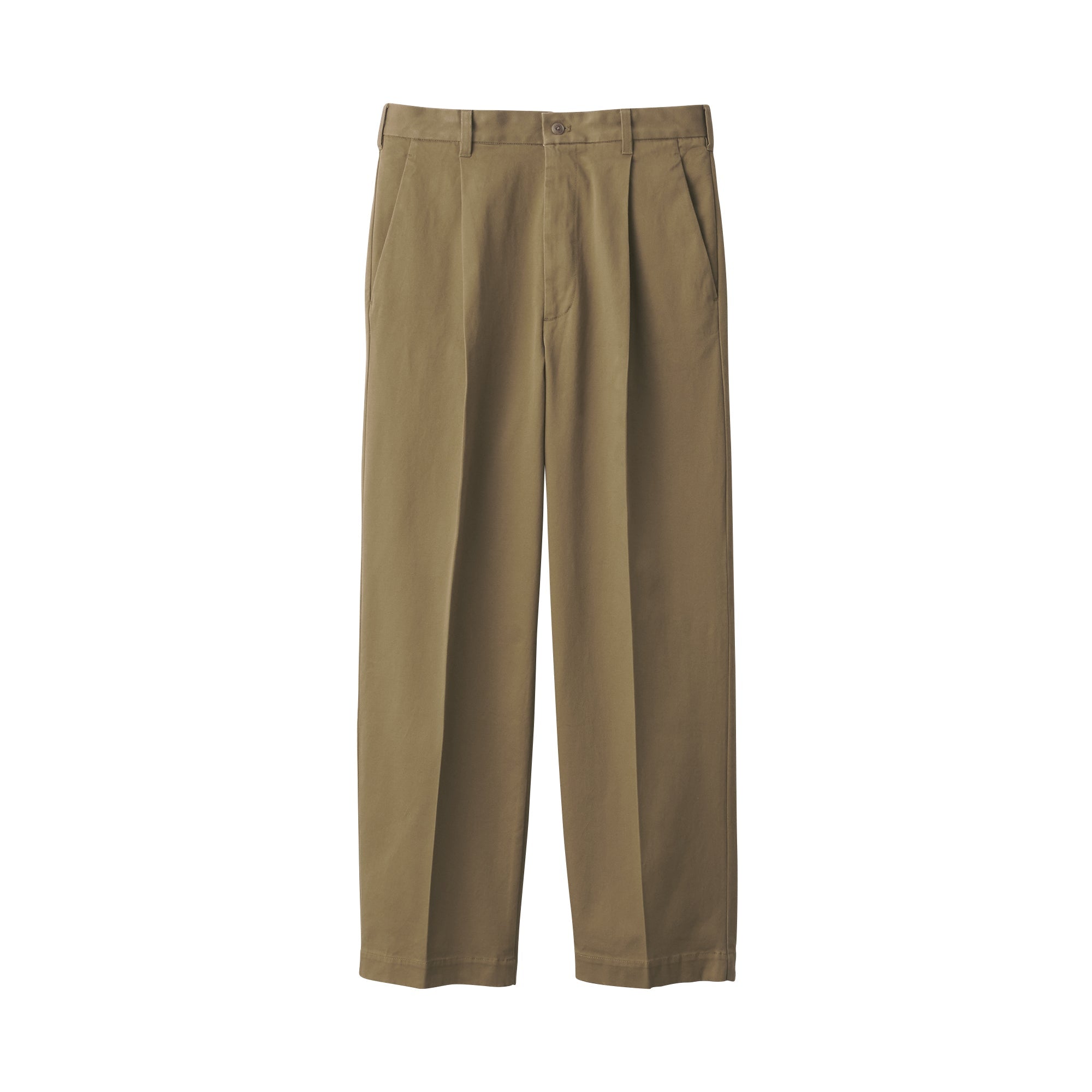 Men's Stretch Chino Tuck Wide Pants