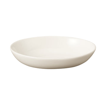 Beige Porcelain Oval Dish Small MUJI