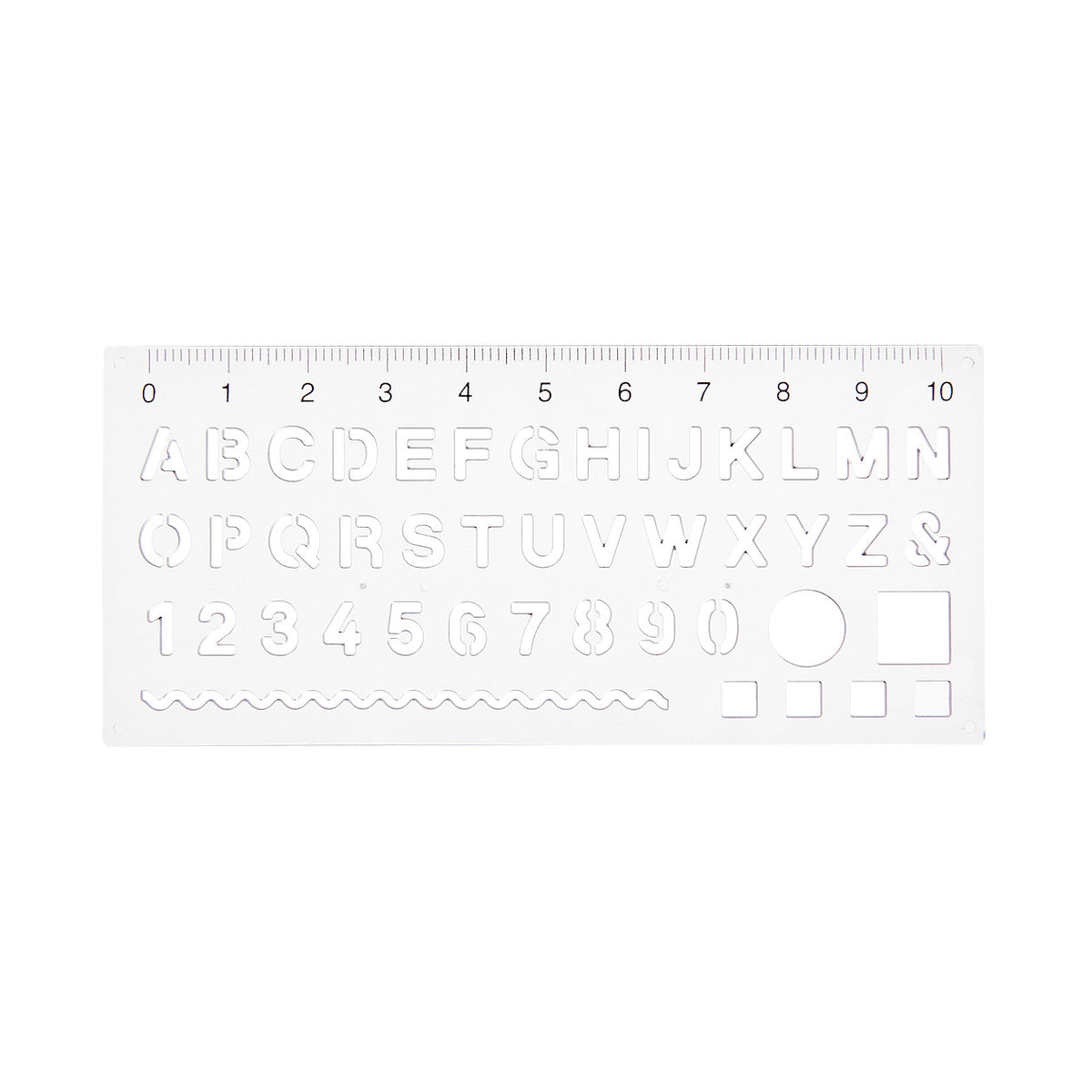Ruler with Alphabet & Numbers Template | School Supplies | MUJI Canada