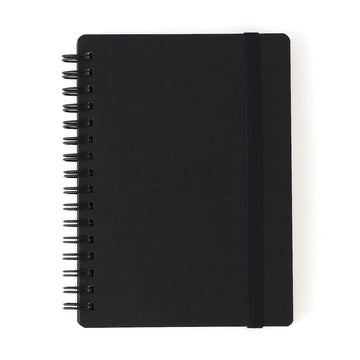 Double Ring Lined Notebook with Strap A6 A6 MUJI