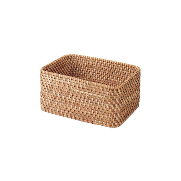 Rattan Rectangular Box Without Lid (W26 x D18 x H12 cm) MUJI