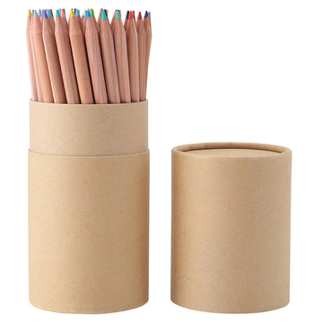 60 Coloured Pencils With Paper Tube MUJI